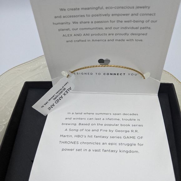 Alex and Ani Rafaleian Gold GOT Lannister Bracelet - Picture 9 of 10